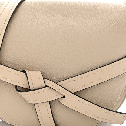 Loewe Grained Calfskin Small Gate Crossbody Bag Light Oat 7 of 10