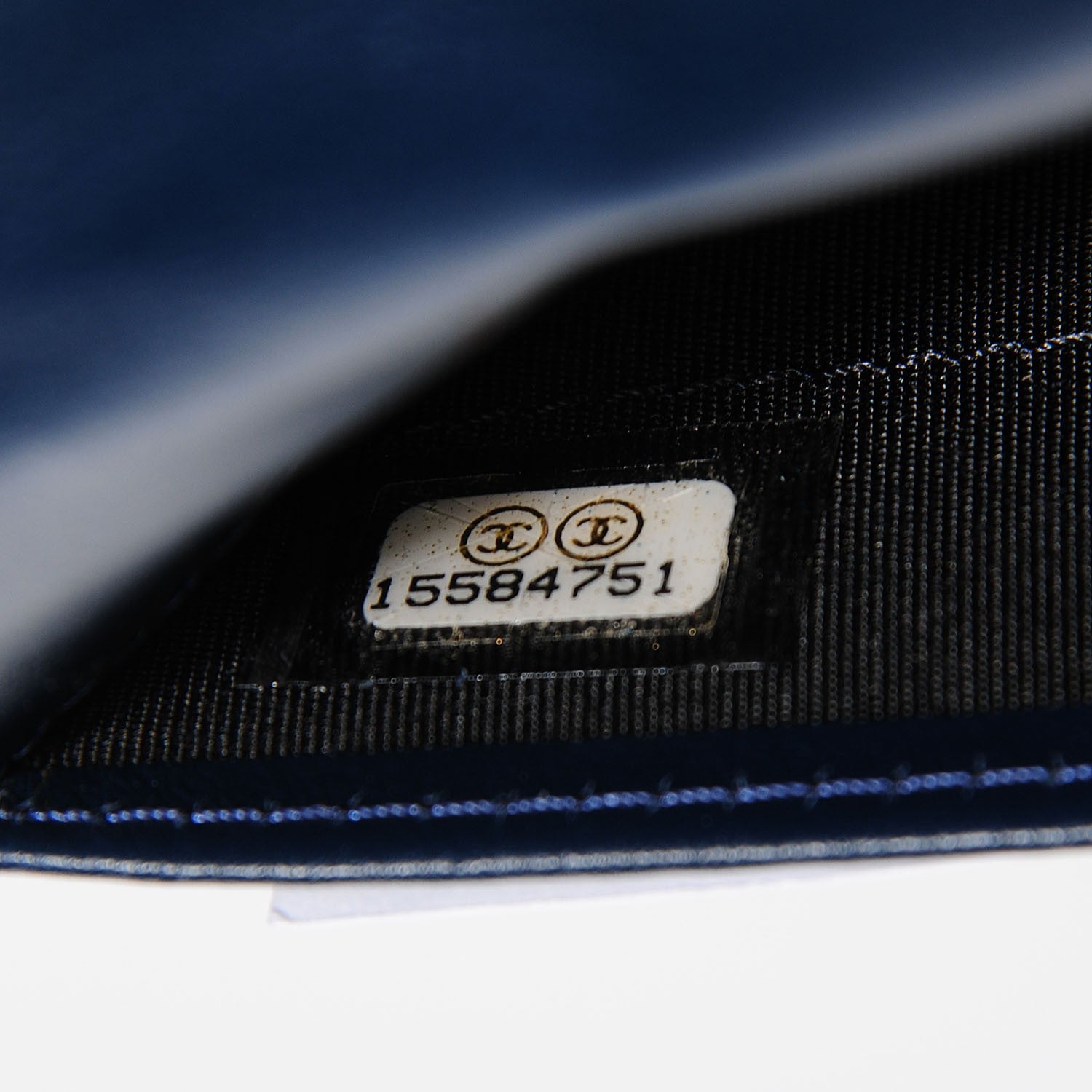 Chanel Caviar Large Timeless CC Zip Around Wallet Navy Blue 8 of 9