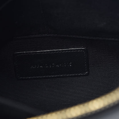 Saint Laurent Calfskin Teen Monogram Crossbody Bag Black 7 of 9