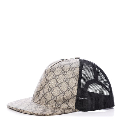 Gucci GG Supreme Monogram Baseball Hat M Beige 1 of 7