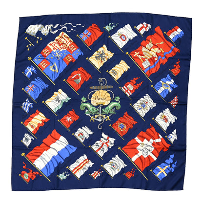 Hermes Silk Pavois Flags Carre Scarf 90 1 of 3