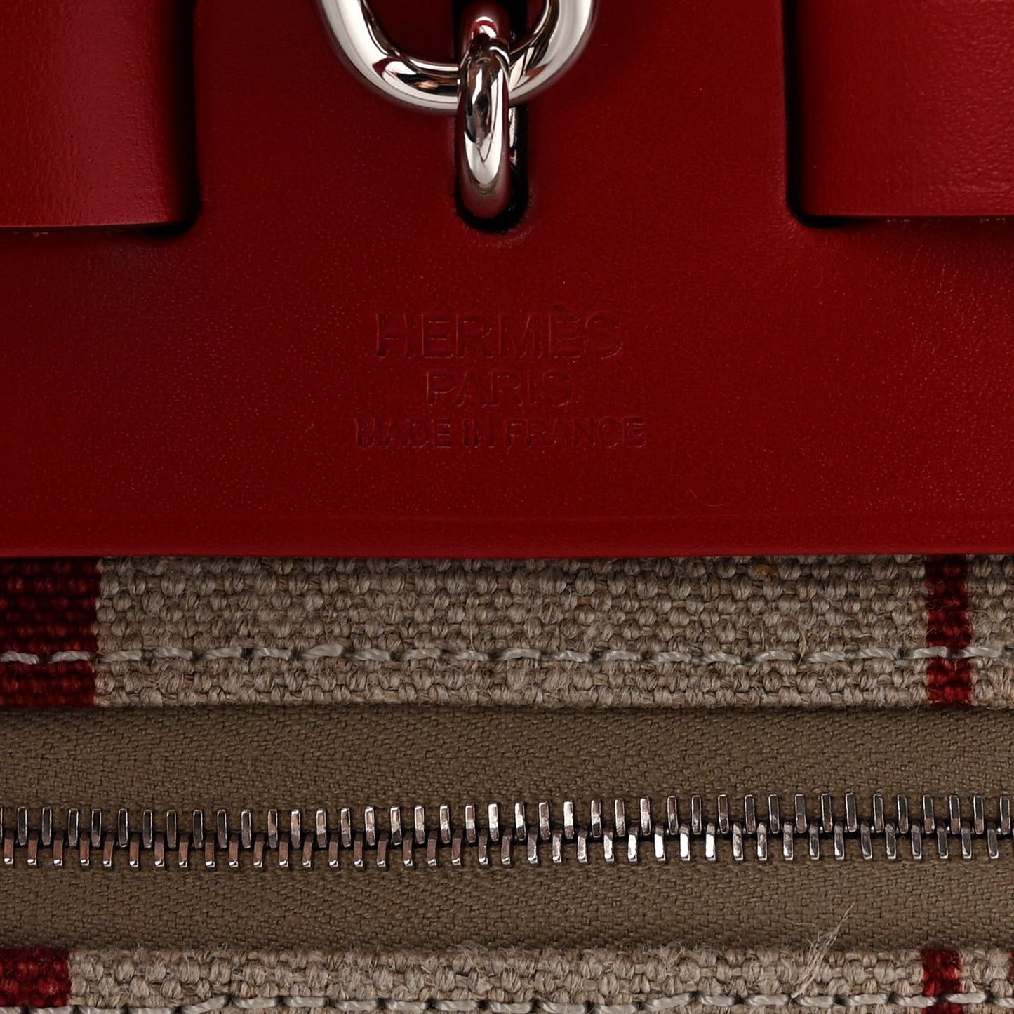 Vache Hunter Toile H Vibration Herbag Zip 31 PM Bordeaux Ficelle Rouge Piment