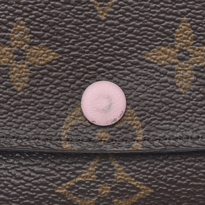 Louis Vuitton Monogram Emilie Wallet Rose Ballerine 7 of 9