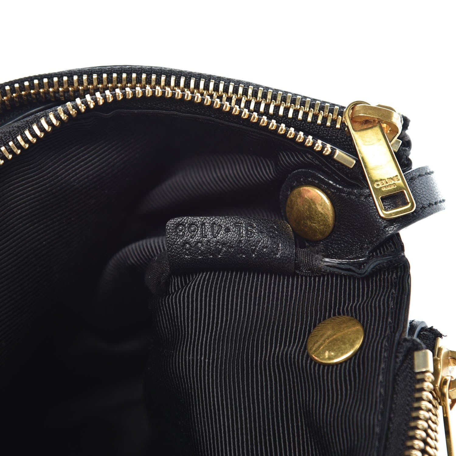 Celine Lambskin Small Trio Crossbody Bag Black 8 of 8