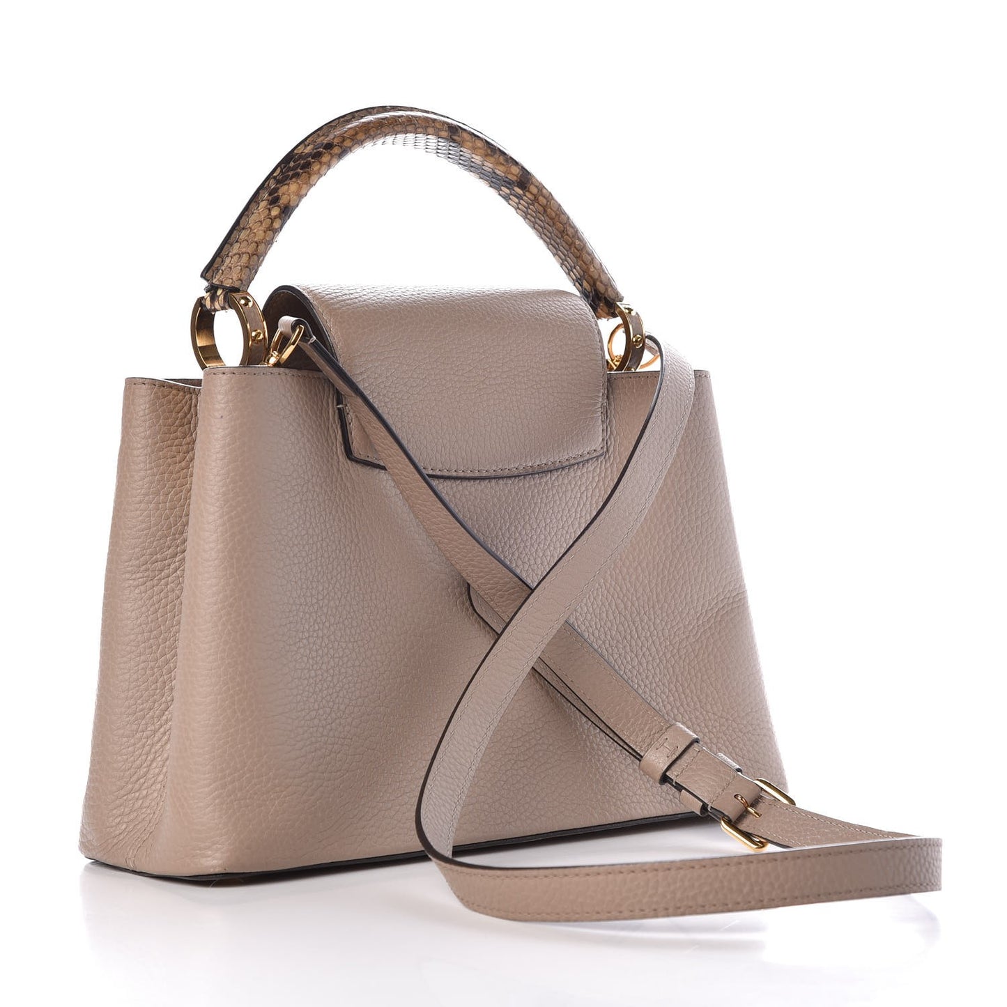 Taurillon Python Capucines PM Galet