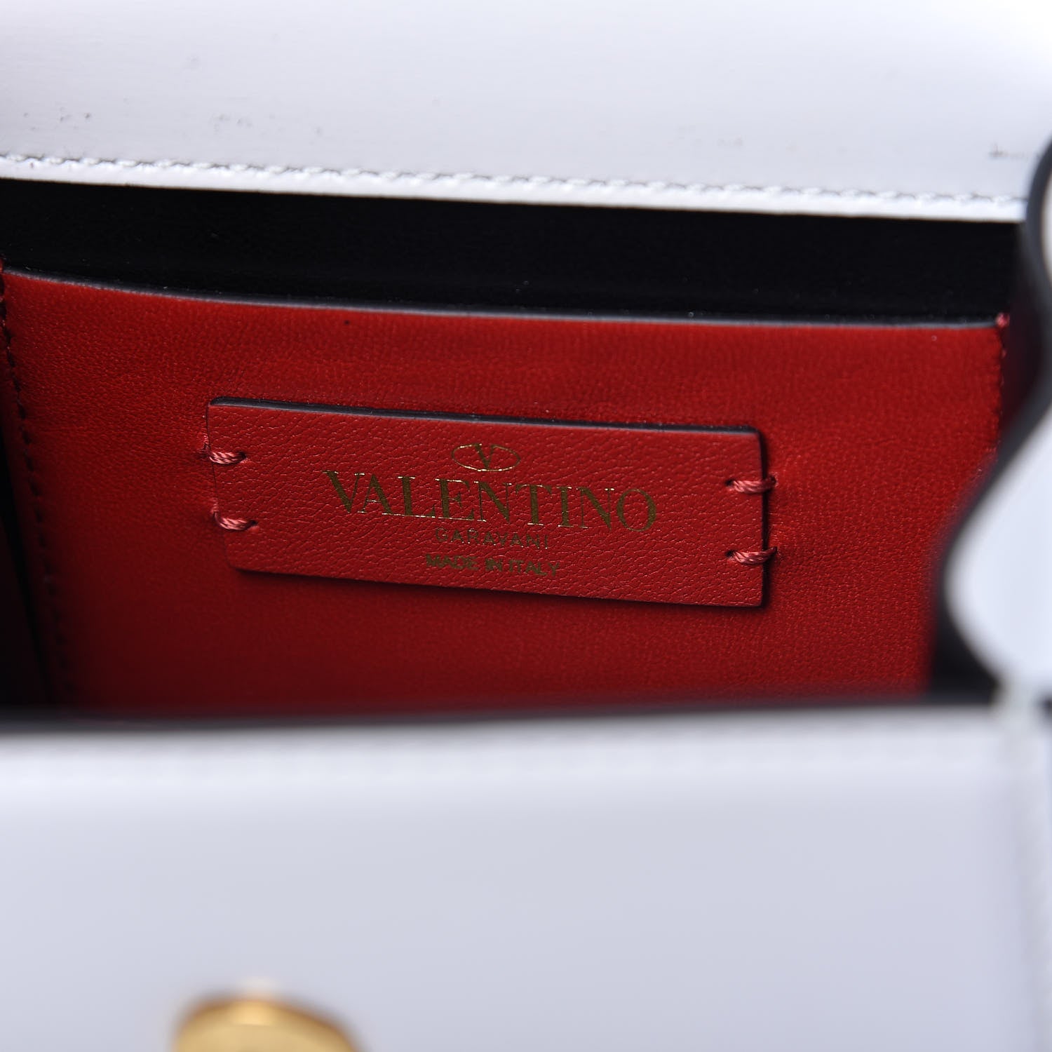 Valentino Garavani Smooth Calfskin Micro VSling Shoulder Bag White 8 of 10