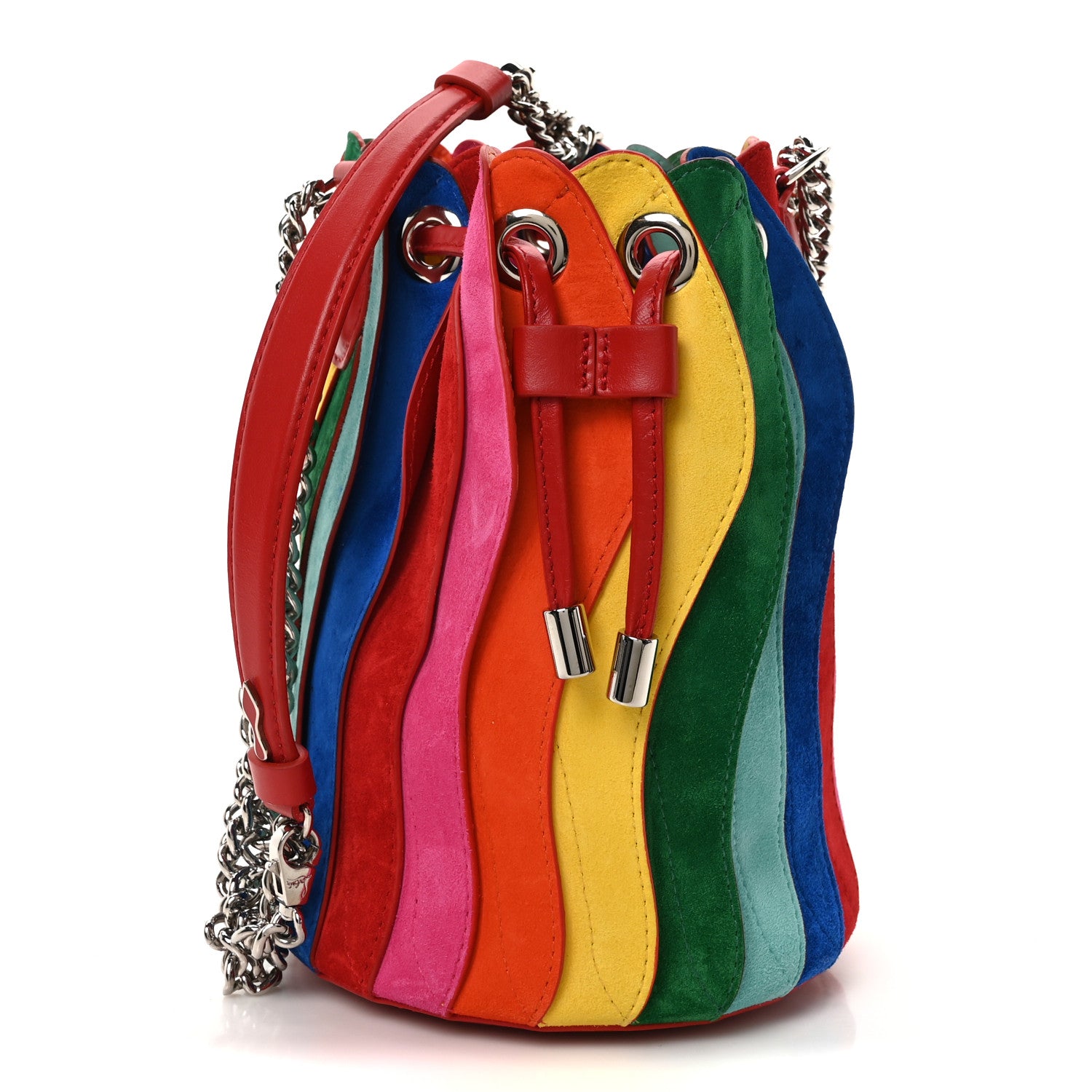 Christian Louboutin Suede Marie Jane Bucket Multicolor 1 of 9
