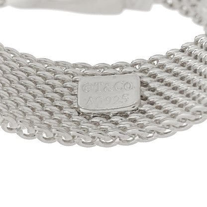 Tiffany Sterling Silver Somerset Mesh Buckle Ring 51 5.75 4 of 4