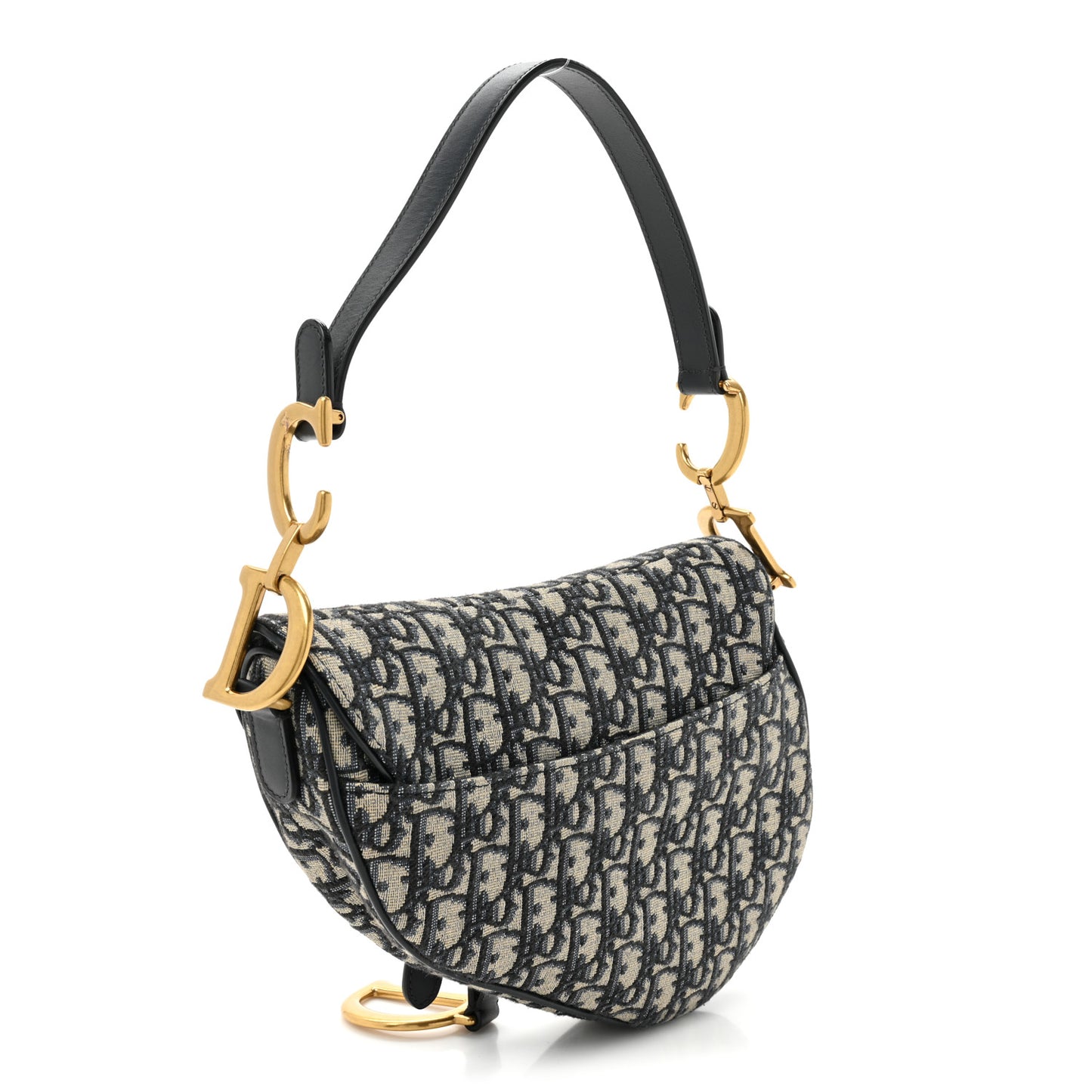 Oblique Saddle Bag Blue