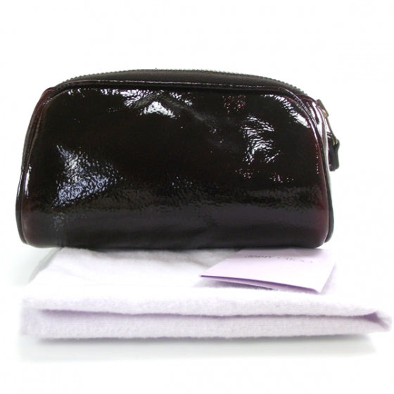 Patent Cosmetic Pouch Plum