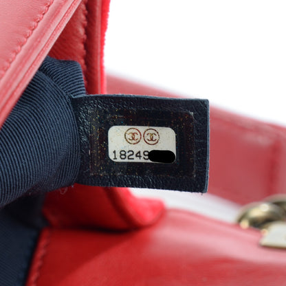 Chanel Velvet Plaid Tartan Small Boy Flap Red 7 of 11