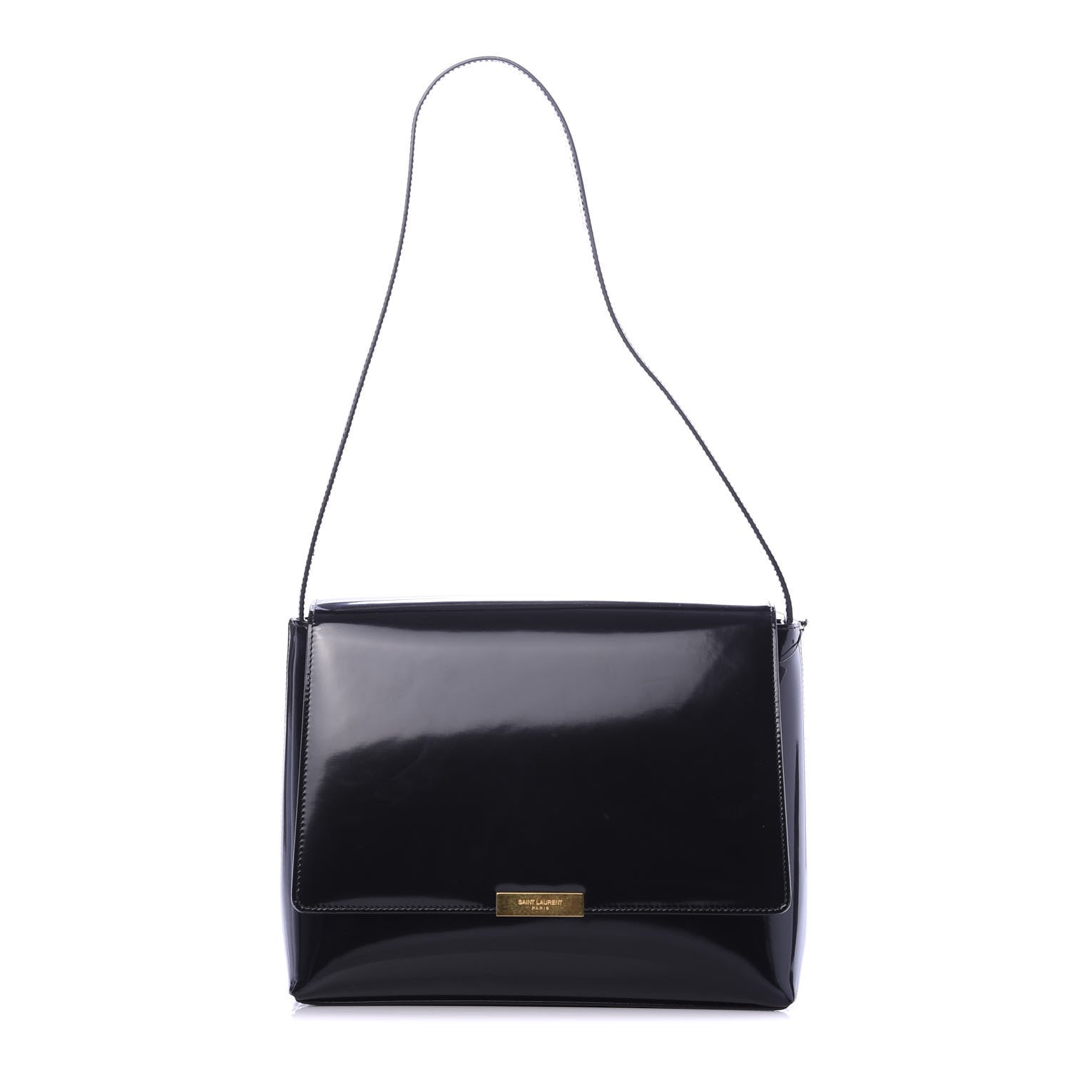 Saint Laurent Patent Le 90 Shoulder Bag Black 1 of 9