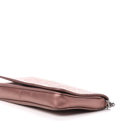 Chanel Metallic Lambskin Camellia Single Flap Bronze 9 of 10