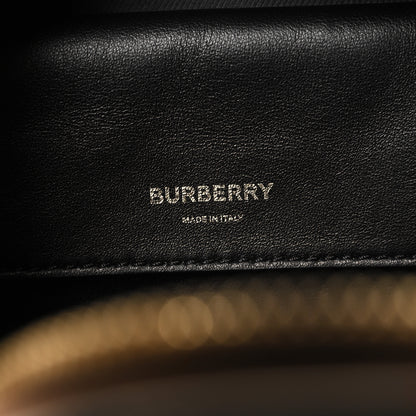Burberry Smooth Calfskin House Check Medium Cube Bowling Bag Archive Beige 6 of 11