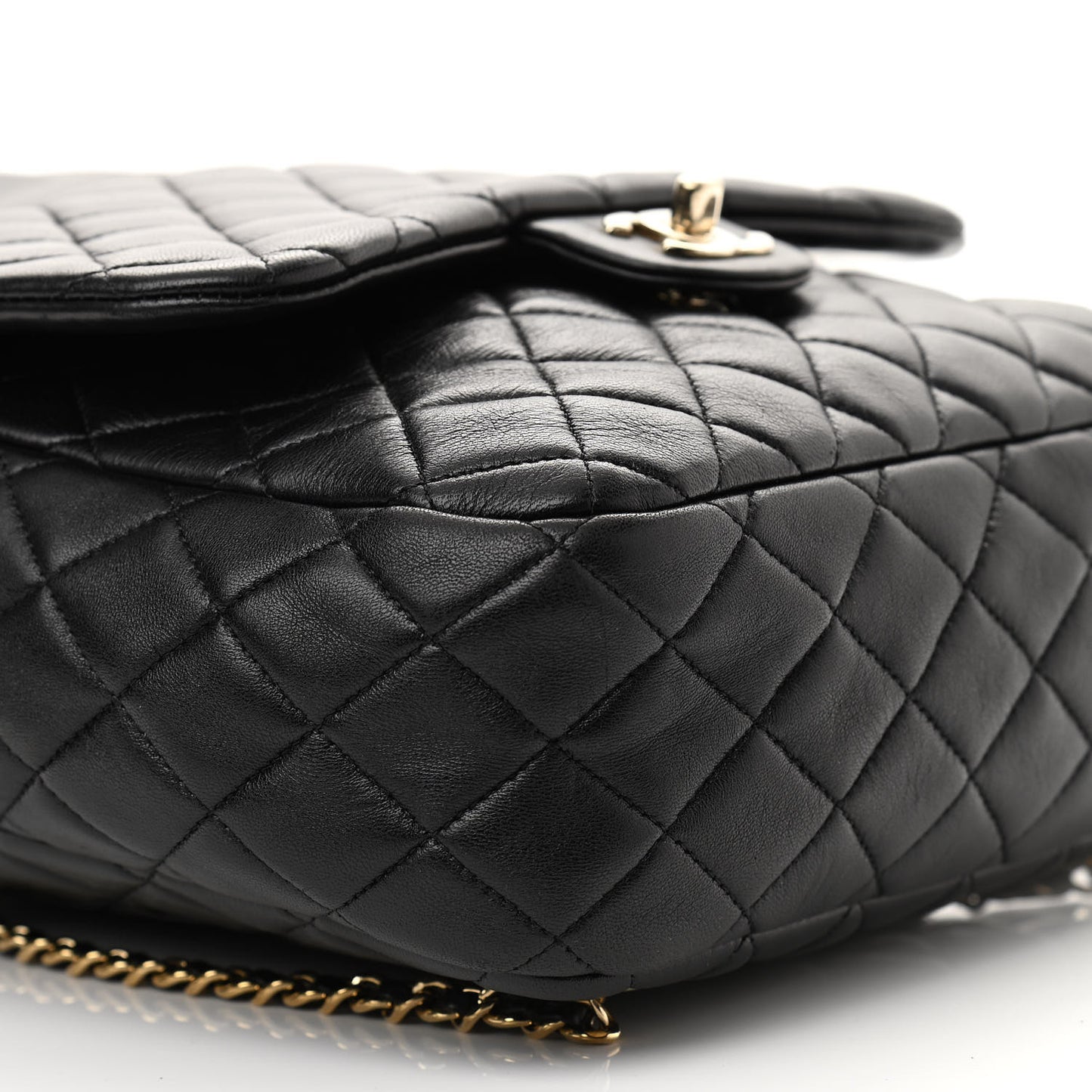Lambskin Quilted Large In Seoul Backpack Navy