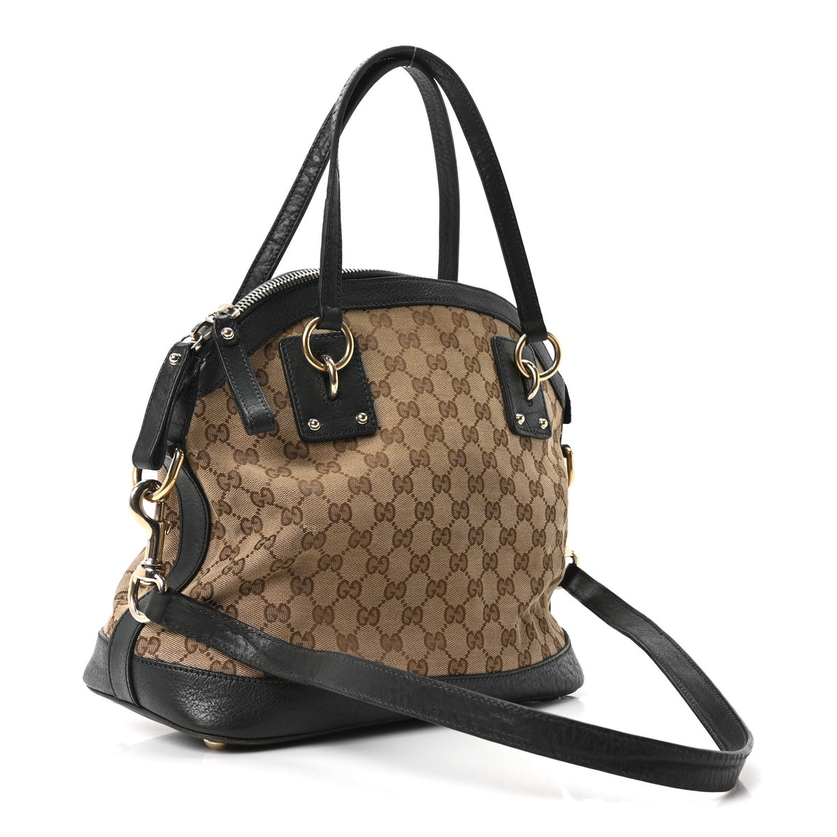 Gucci Monogram Medium Top Handle Bag Brown 3 of 10