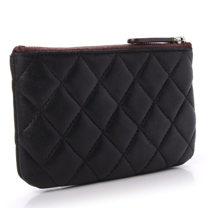 Chanel Lambskin Quilted Small Cosmetic Case Black 3 of 10