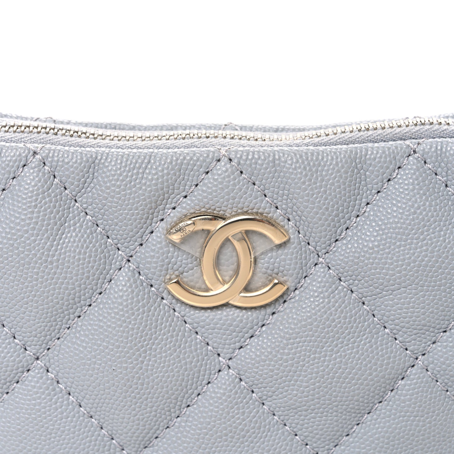 Caviar Quilted Daylight Hobo Grey