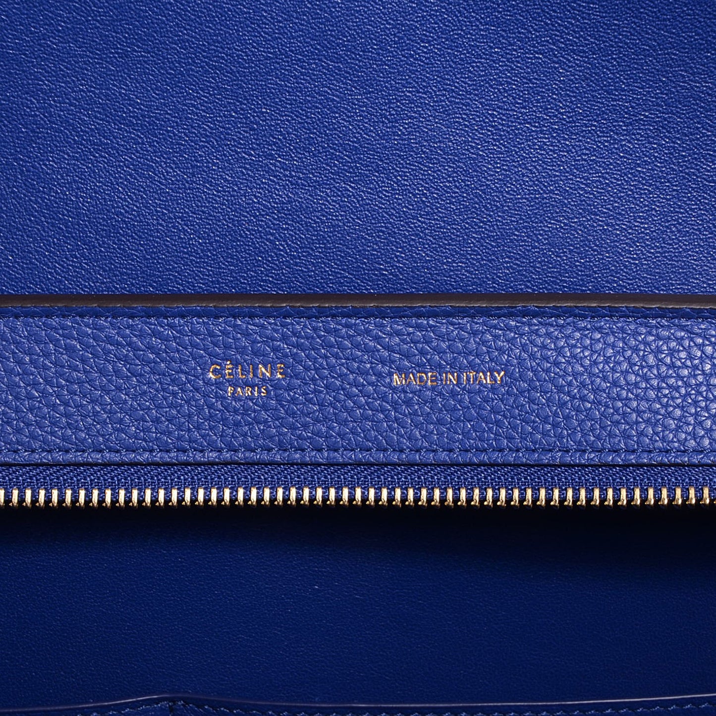 Drummed Calfskin Suede Medium Trapeze Indigo