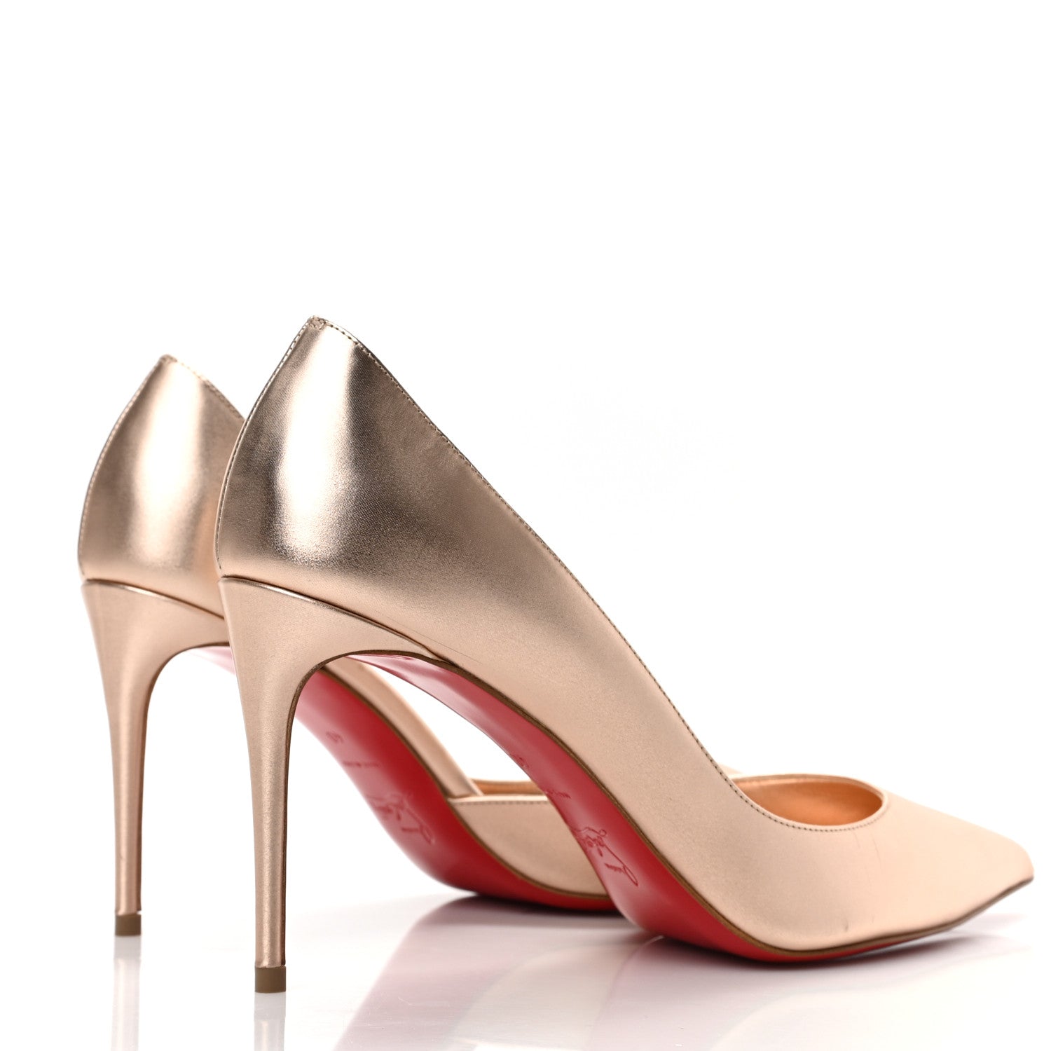 Christian Louboutin Metallic Calfskin Iriza Pumps 40 Gold 4 of 8