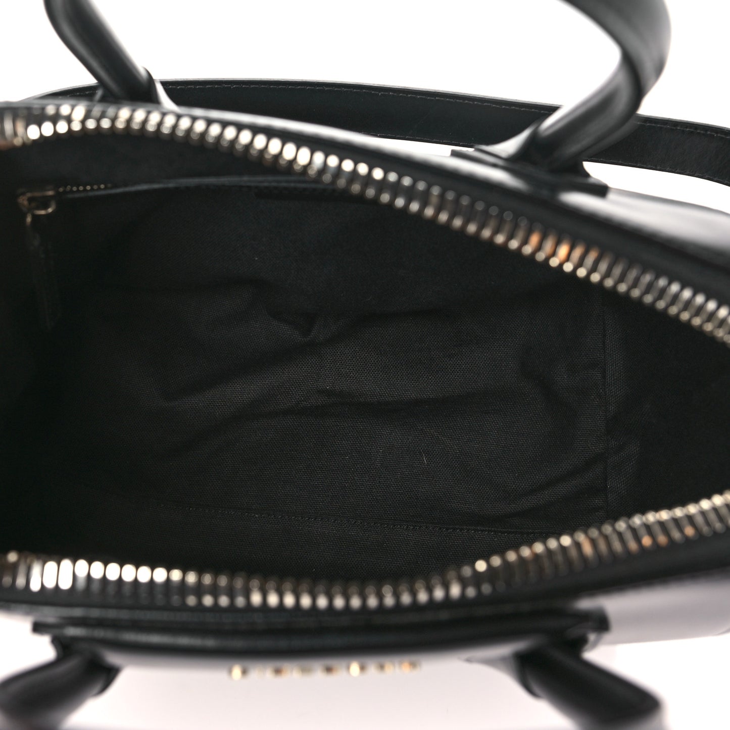 Shiny Lord Calfskin Small Antigona Black