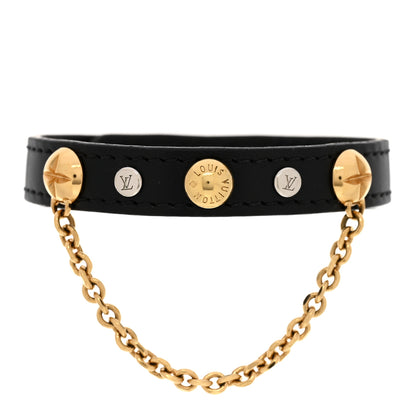 Louis Vuitton LV Harajuku Bracelet 17 Black Gold 1 of 5