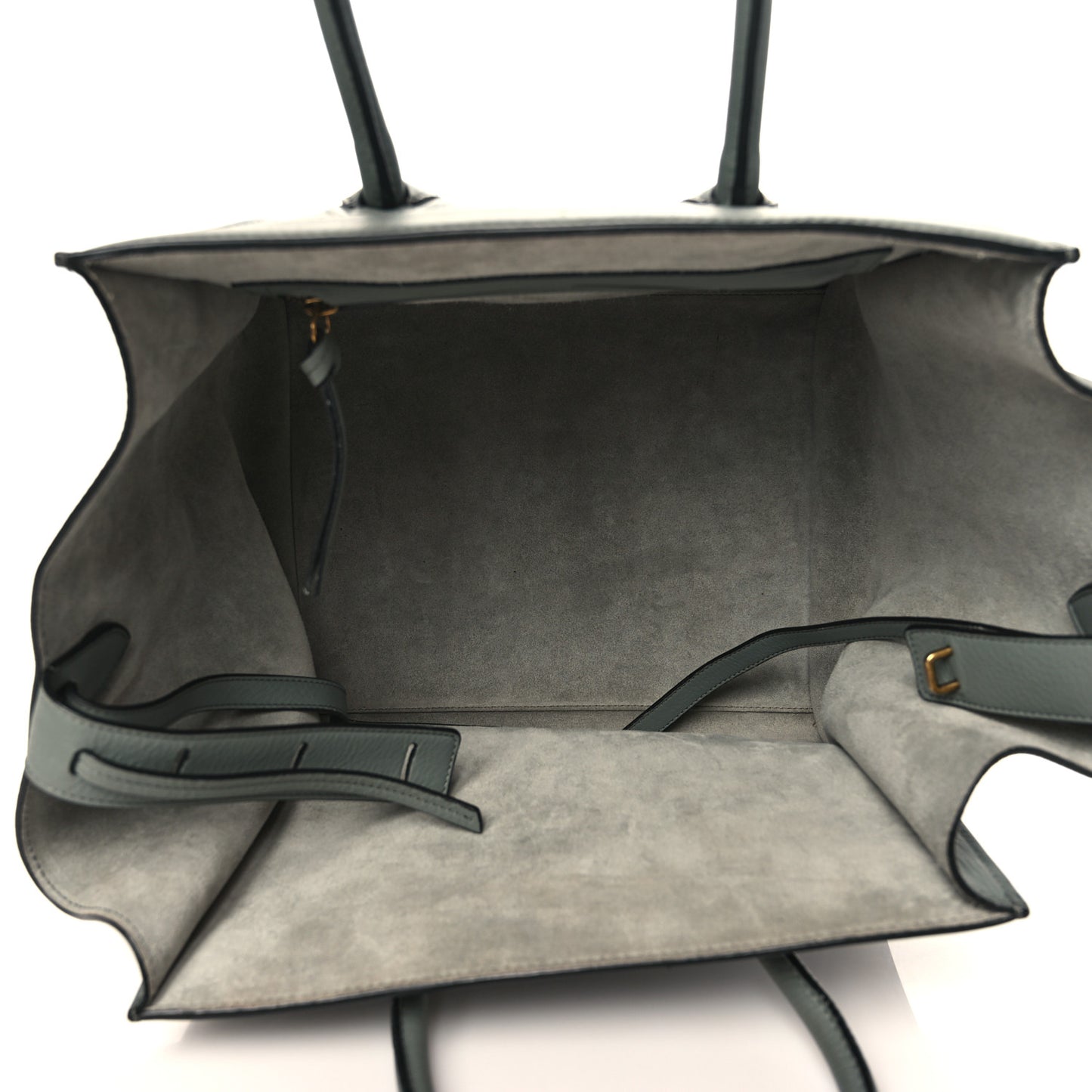 Supple Calfskin Medium Phantom Luggage Glacier