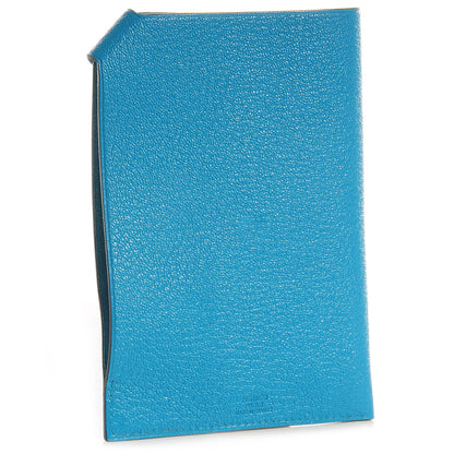 Hermes Chevre Mysore Tarmac PM Passport Holder Turquoise 3 of 8