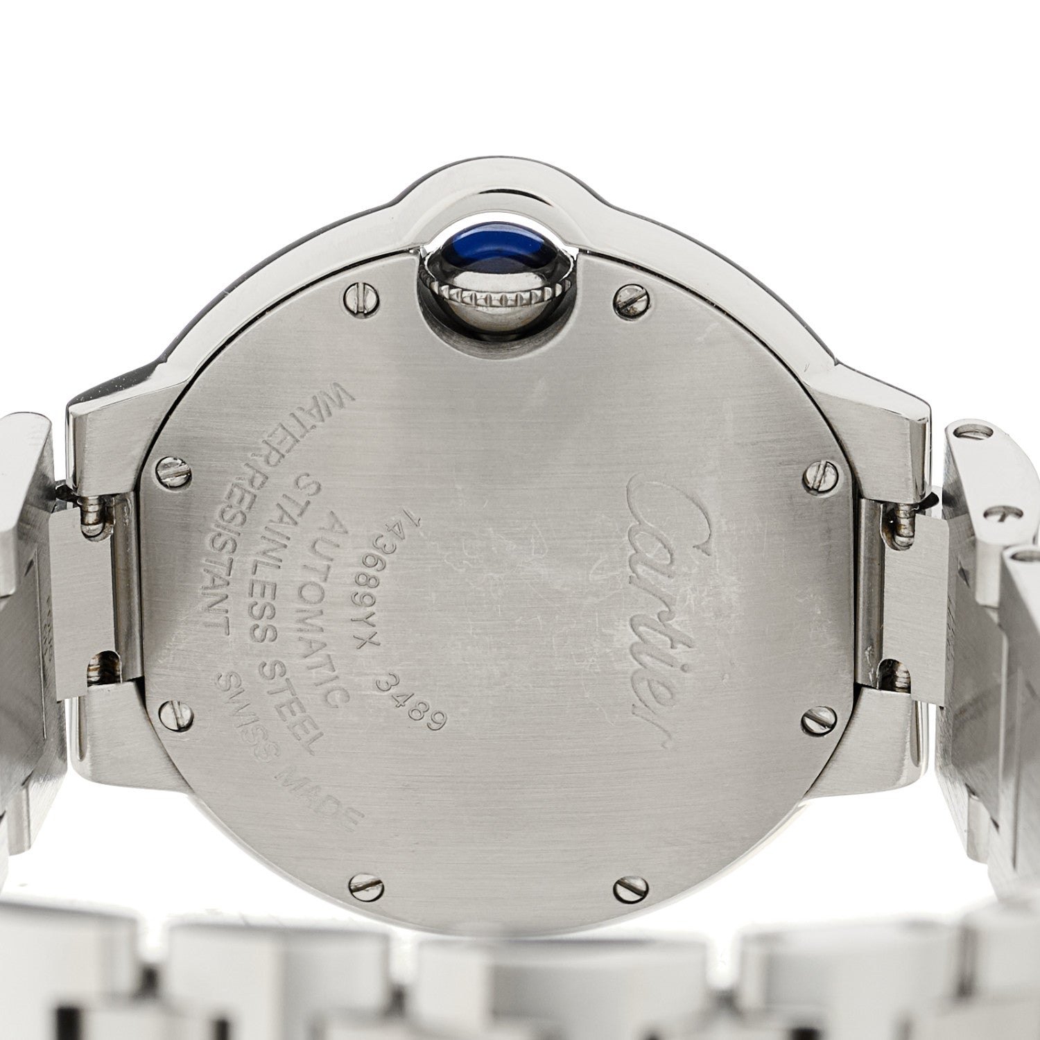 Cartier Stainless Steel Diamond Bezel 33mm Ballon Bleu De Cartier Automatic Watch 4 of 4