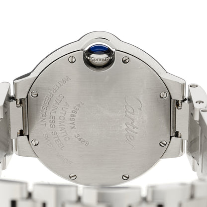Cartier Stainless Steel Diamond Bezel 33mm Ballon Bleu De Cartier Automatic Watch 4 of 4