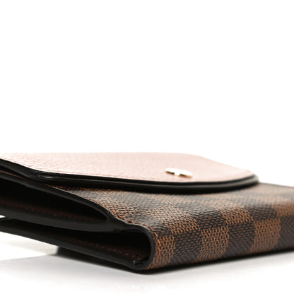 Louis Vuitton Damier Ebene Normandy Compact Wallet Rose Ballerine 8 of 10
