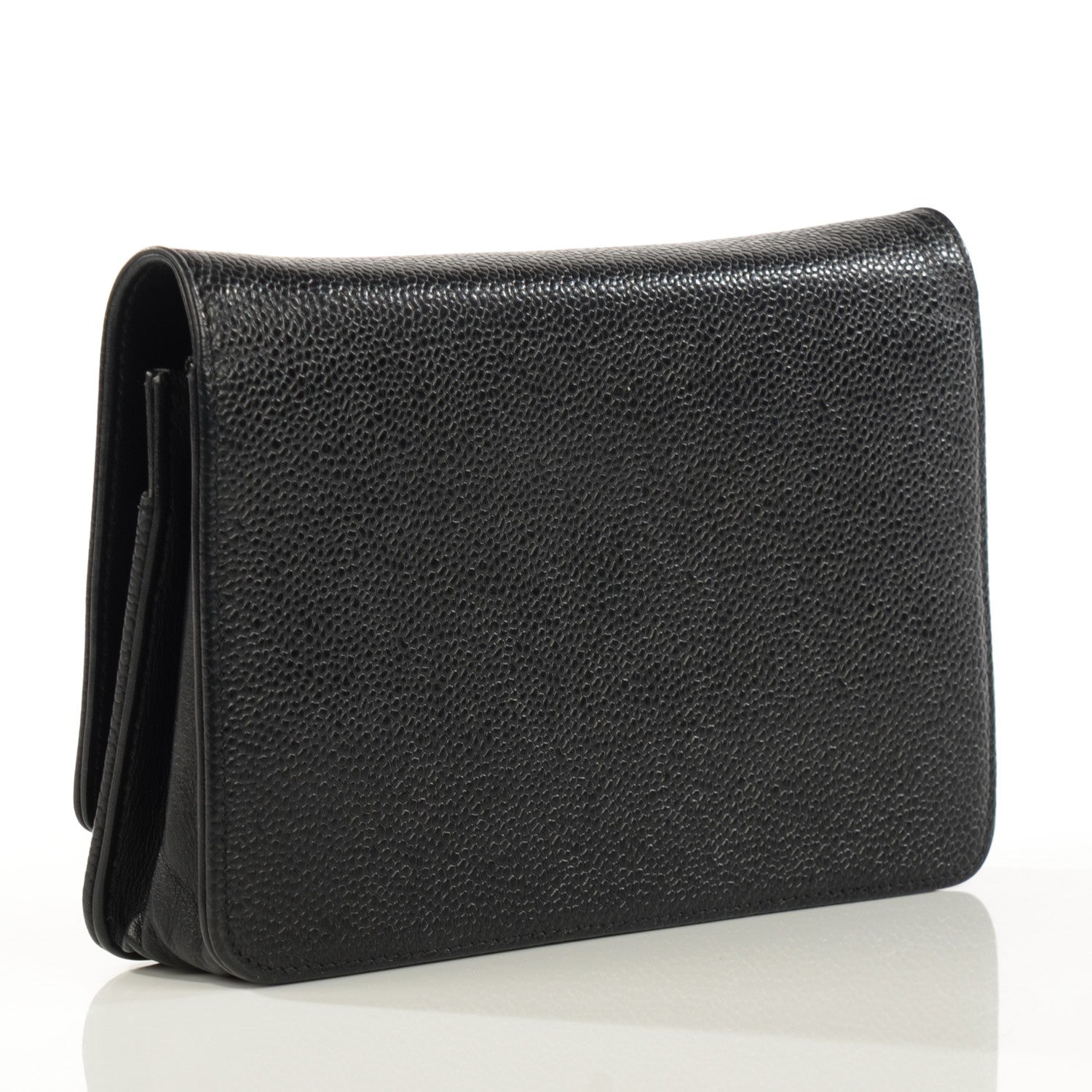Chanel Caviar Timeless CC Wallet on Chain WOC Black 2 of 8