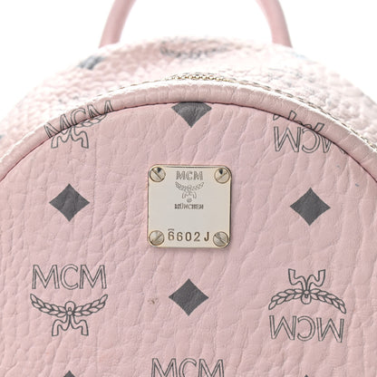 MCM Visetos Side Stud Mini Stark Backpack Pink 14 of 14