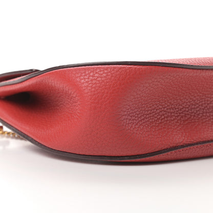 Chloe Grained Lambskin Drew Shoulder Bag Plaid Red 9 of 12