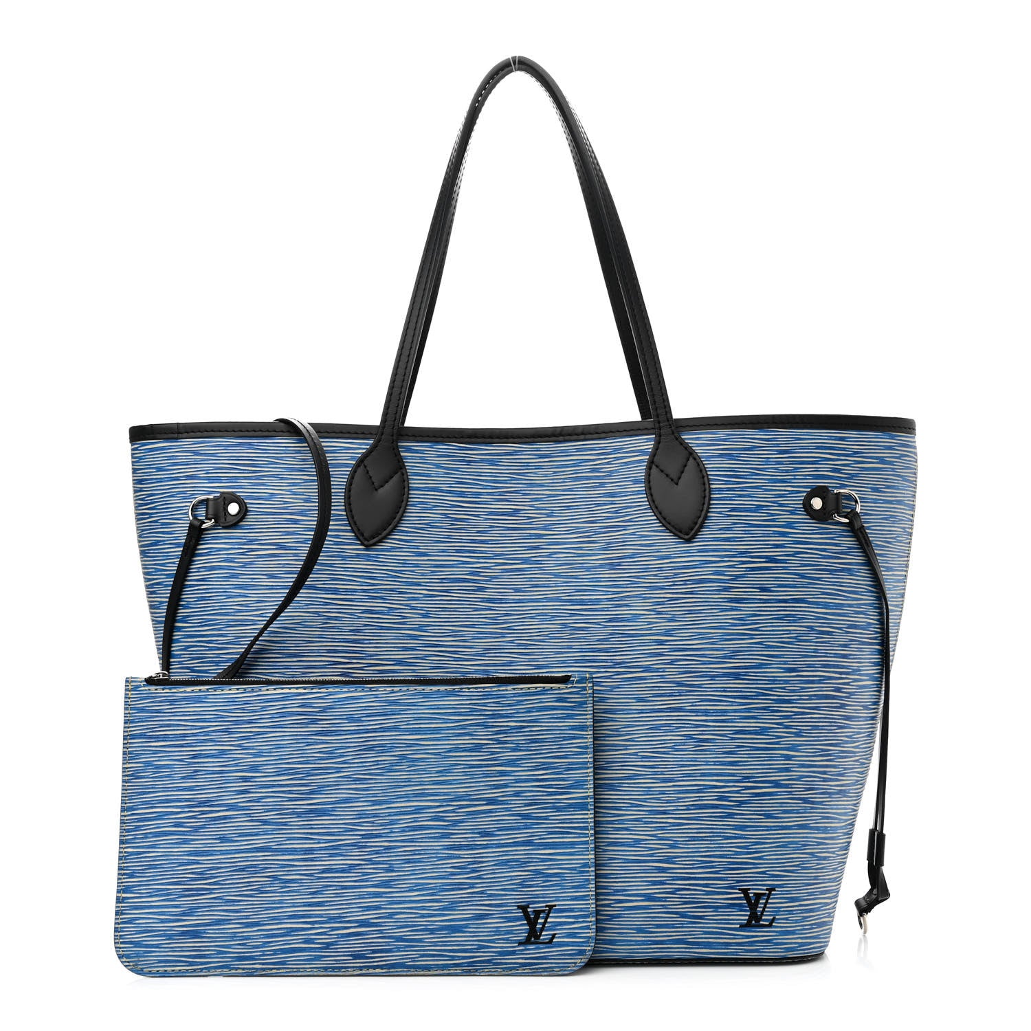 Louis Vuitton Epi Neverfull MM Denim Light 1 of 10