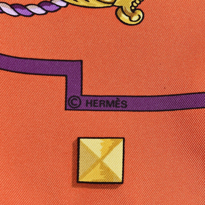 Hermes Silk Keys Les Cles Scarf 90 7 of 7