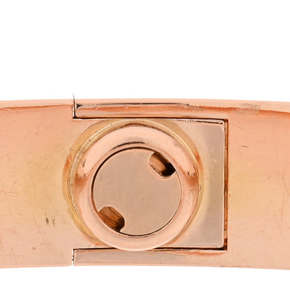 Cartier 18K Pink Gold 4 Diamond LOVE Bracelet 17 6 of 8