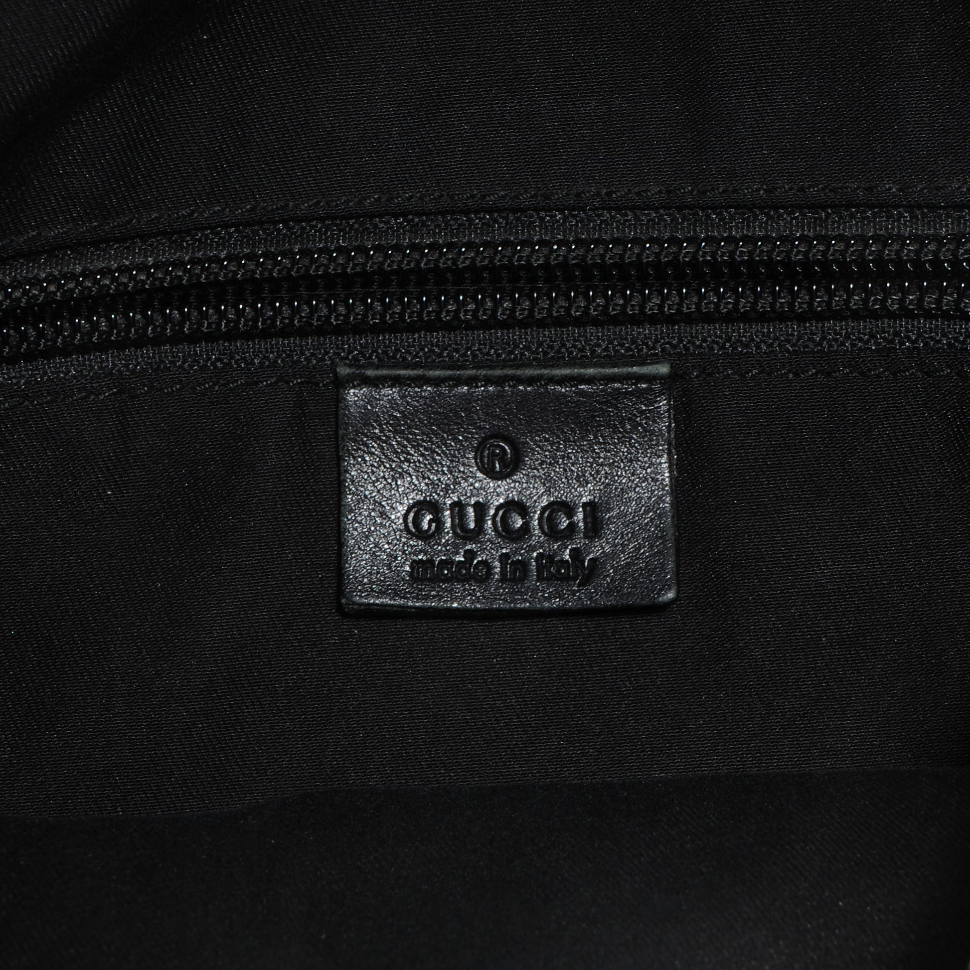 Gucci Monogram Calfskin Perforated Medium Flat Messenger Bag Black 6 of 7