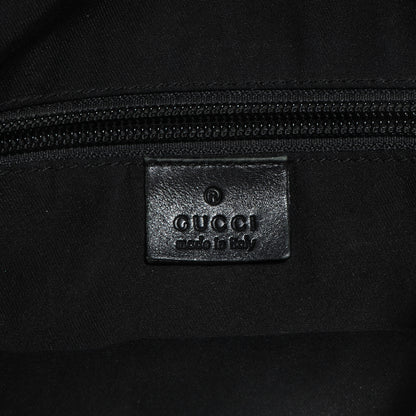 Gucci Monogram Calfskin Perforated Medium Flat Messenger Bag Black 6 of 7