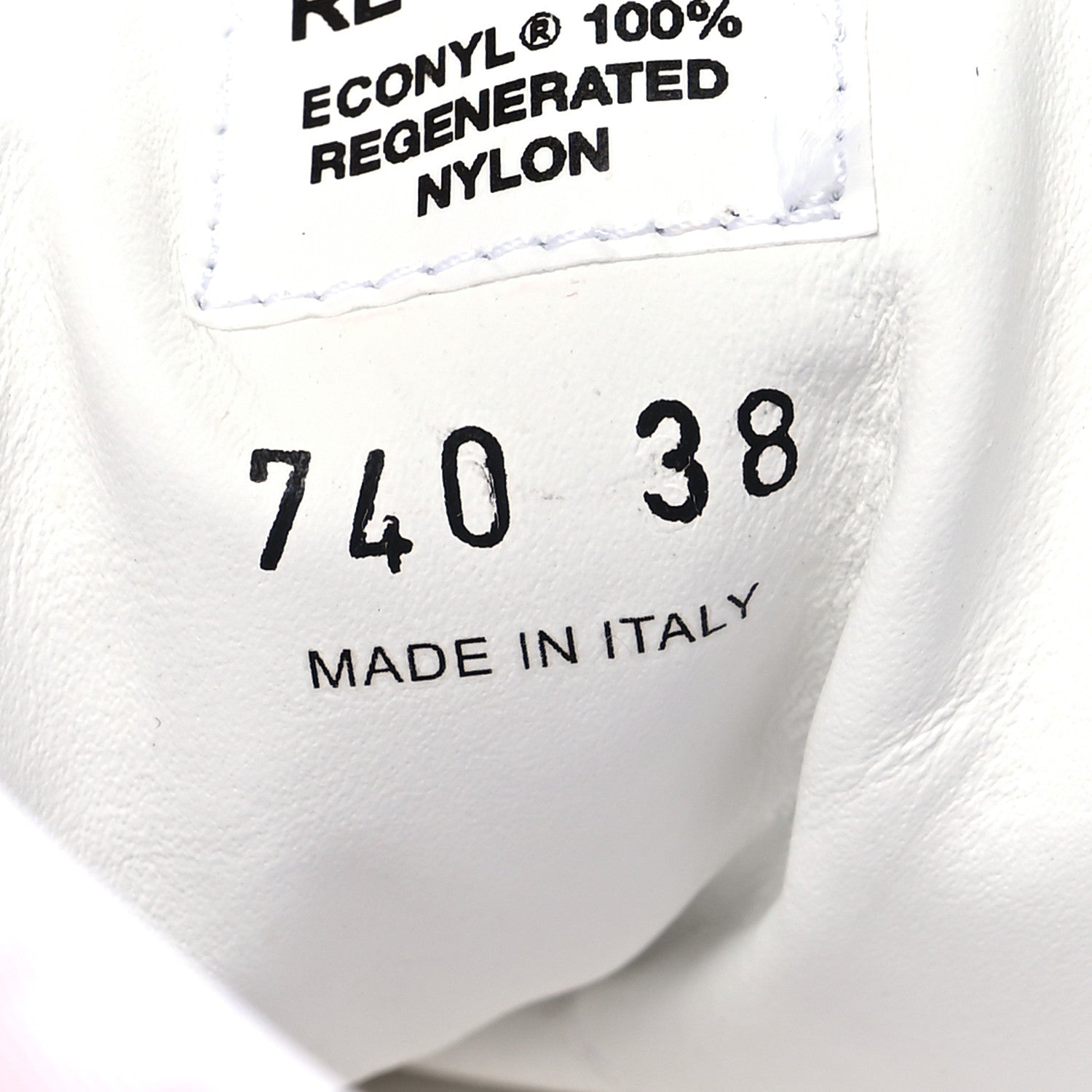 Prada Re-Nylon Gabardine Rubber Triangle Logo Quilted Womens Rush Piuma 50mm Mid Sneakers 38 Alabastro 6 of 8