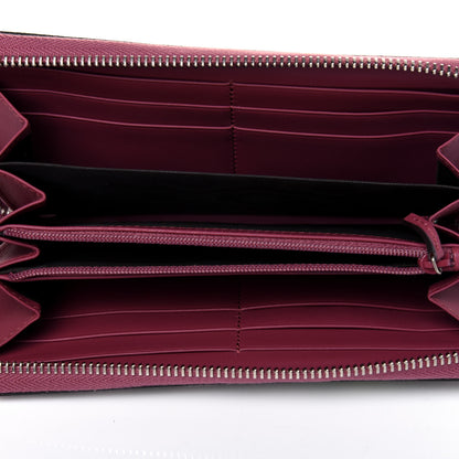 Gucci GG Supreme Monogram Blooms Zip Around Wallet Beige Multicolor Dry Rose 5 of 12