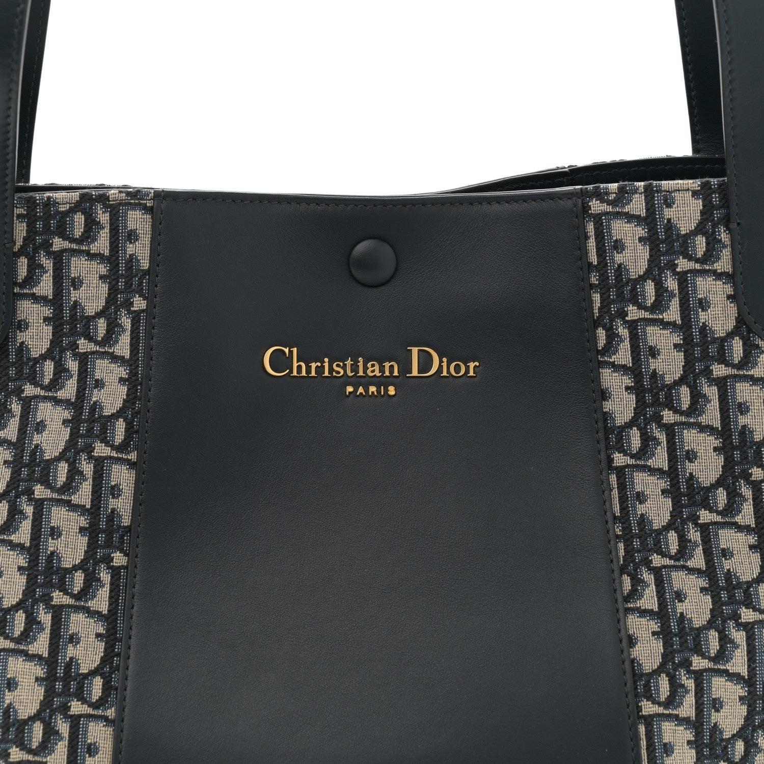 Christian Dior Oblique Calfskin Medium Signature Bucket Bag Blue 8 of 11