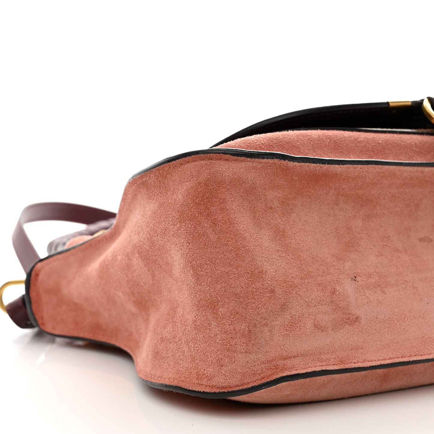 Suede Calfskin Braided Medium Marcie Double Carry Canyon Rose
