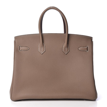 Hermes Togo Birkin 35 Etoupe 4 of 34