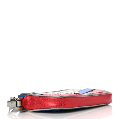 Gucci Laminated Nappa Trapuntata Zumi iPhone Case Rosso Marine Argento 4 of 9