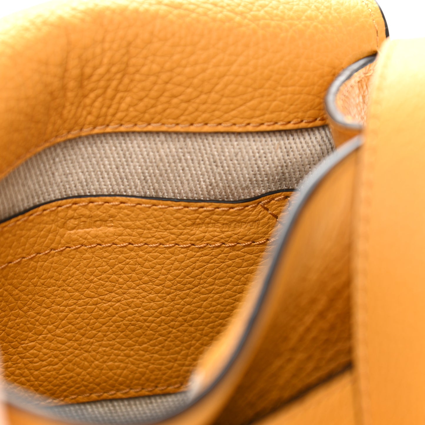 Calfskin Mini Marcie Round Crossbody Sunflower