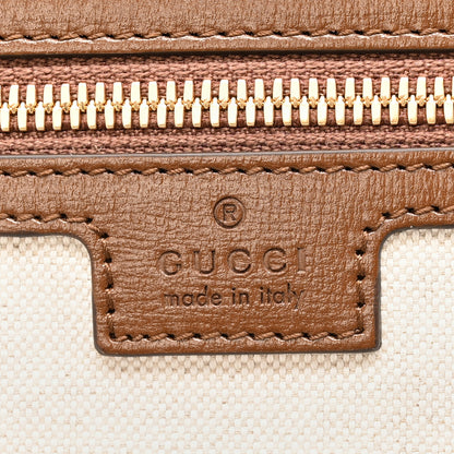 Gucci GG Supreme Monogram Azalea Calfskin Retro Interlocking G Garment Bag Beige Ebony Brown Sugar 5 of 11