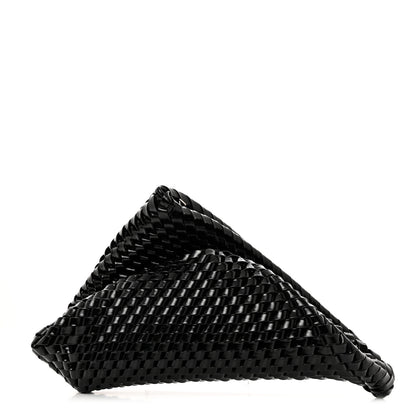Bottega Veneta Calfskin Intrecciato Structure Clutch Black 1 of 7