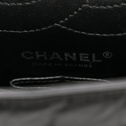 Chanel Aged Calfskin Chevron Quilted 2.55 Reissue 225 Flap So Black 6 of 10