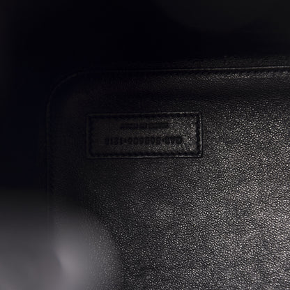 Saint Laurent Suede All-Over Monogram Bucket Bag Black 10 of 11